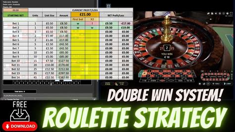 roulette double up strategy